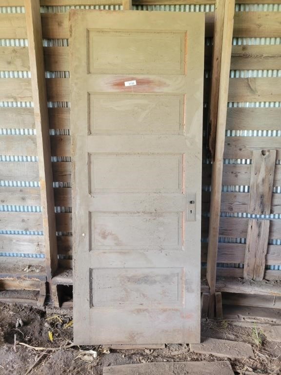 Vintage Panel Wood Door - 80" X 32" - Rough on
