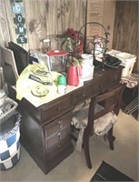 Knee Hole Desk & House Wares