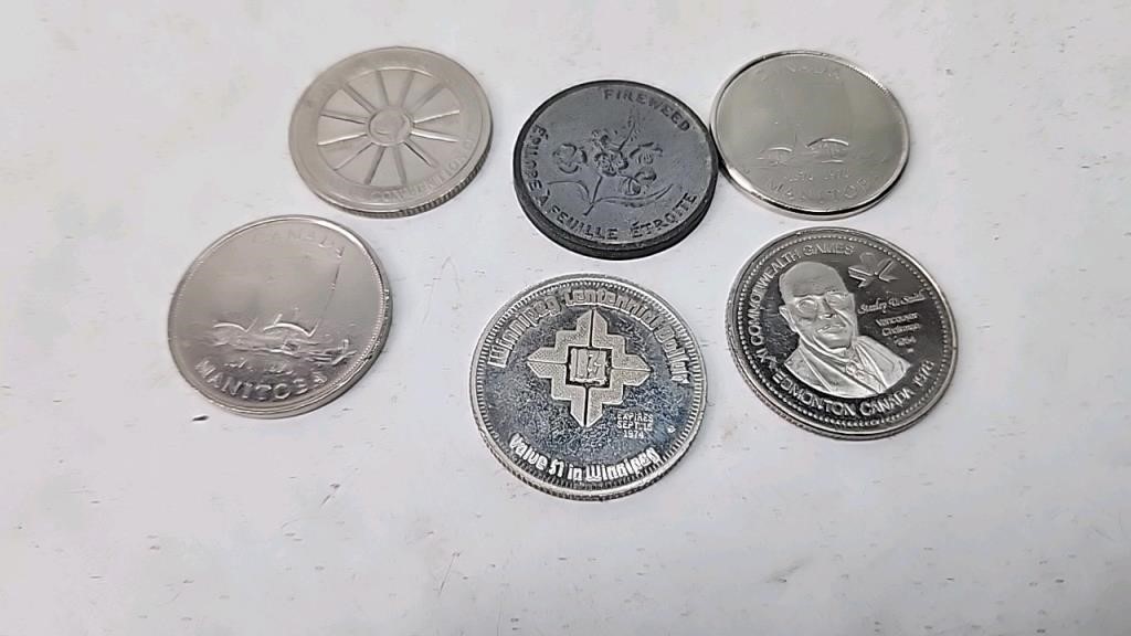 Canadian coin lot Manitoba 1970 1978 commonwealth