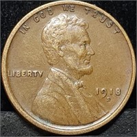 1918-S Lincoln Wheat Cent Nice