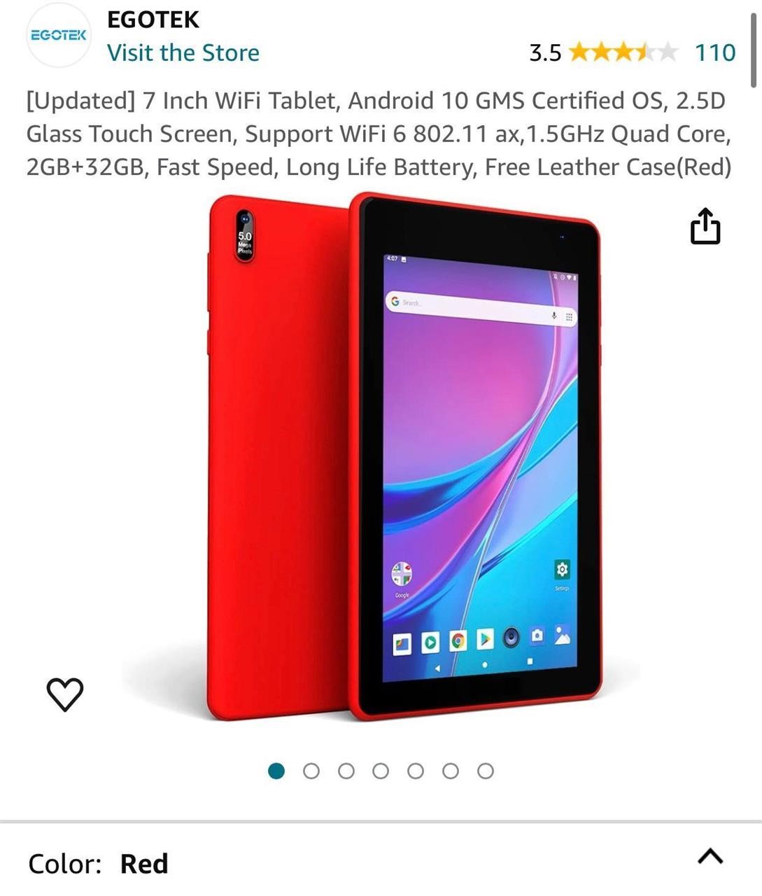 7 Inch WiFi Tablet, Android