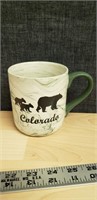 Colorado Green Swirl Coffee Cup, Bears