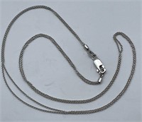 14k White Gold Two Strand Necklace