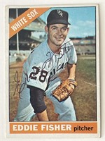 Chicago White Sox Eddie Fisher 1963 Topps signed t