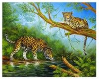 Vera V. Goncharenko- Original Oil on Canvas "Hunt"