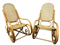 VINTAGE BENTWOOD ROCKING CHAIRS (LOT OF 2)