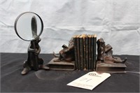 Little Leather Library, Book Ends, Magnify Glass