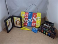 Best Teacher Wall Decor/Desk Decor/Frame - NEW