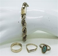 Sterling Bracelet & Rings