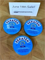 3 Tins of Penaten Medicated Cream