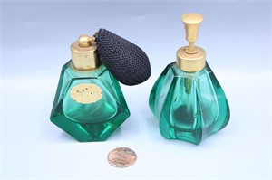 Echt Kristall Emerald Perfume Bottles