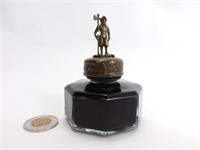 Bouteille d'encre avec bouchon en bronze