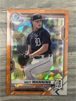 Matt Manning Bowman Chrome Numbered /75 Refractor