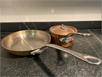 MAUVIE COPPER POT AND FRY PAN