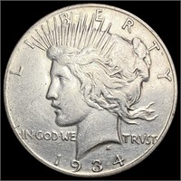 1934-S Silver Peace Dollar CLOSELY UNCIRCULATED