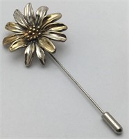 Sterling Silver Flower Pin