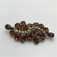 Multicolor Rhinestone Brooch