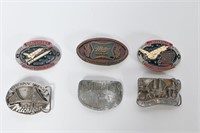 Collectible Belt Buckles (6) Discovery,