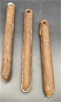 (3) Cast Iron Antique Window Weights