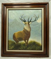 Jack Leh Rian Deer Oil Painting