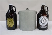 Ice-bucket and two 1.89L (64 fl oz) jugs