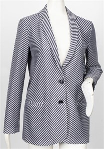Giorgio Armani Grey Patterned Blazer