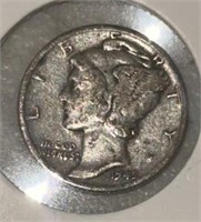 1945-D MERCURY DIME (90% SILVER)