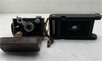 Vintage Argus Cintar and Kodak cameras