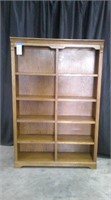 OAK DOUBLE BOOKCASE