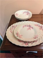 Royal apple blossom bowls and serving plates