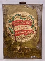 Dupont #1 smokeless rife & gun powder tin
