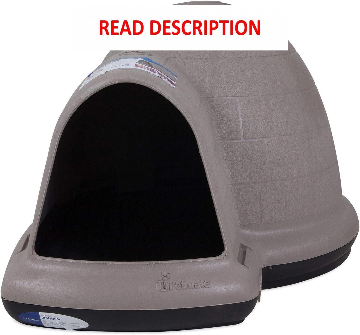 Petmate Indigo Dog House  Large  Taupe/Black