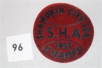 1952 SHAMOKIN CITY LEAGUE S.H.A. EMBLEM