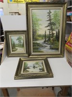 3 oil paintings, OG Coghlin