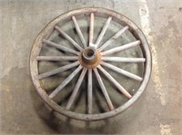 WOODEN WAGON WHEEL