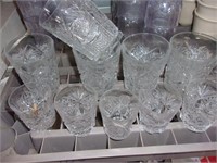 10 pressed glass lot