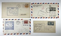 US: Lot of 4 First Flight Postal Covers 1929-1951