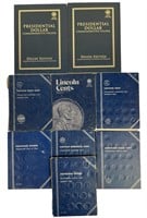 Coin Albums- US Lincoln & Canada Cents, Dollar
