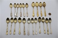 22 Mixed Vintage Silverplate Demitasse Spoons