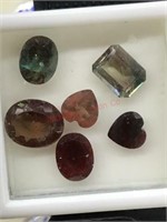 9.67CT TOTAL WEIGHT 6 COLOR SHIFT ANDESINE STONES