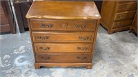 French Provincial Four Drawer Small Chest