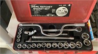 Amash 26 pc Ratchet Socket Set 1/2’’ Dr