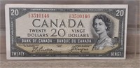 1954 Twenty Dollar "Devils Face" bill