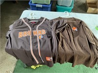 Cleveland Browns jersey and Henley both sz. L