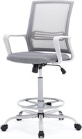 Drafting Office Chair - Adjustable  Grey