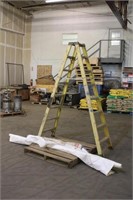 8ft Ladder & Partial Roll of House Wrap