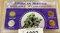 American heritage World War II coin collection