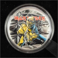 Coin 2 oz .9999 Silver $10 Iron Maiden Coin