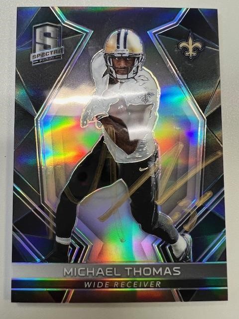 Saints Michael Thomas Signed Card with COA