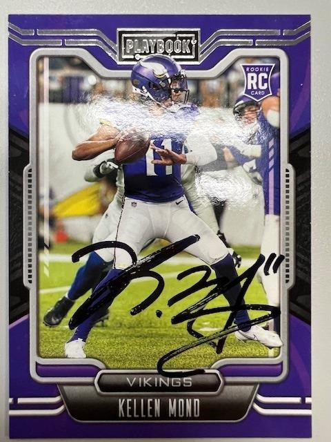 Vikings Kellen Mond Signed Card with COA